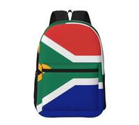 PHAYAH Sac à dos vintage en bois motif drapeau du Maryland 43,2 cm 18 l Grande capacité Bretelles réglables Sac simple pour tout le monde, Drapeau Afrique du Sud., taille unique