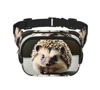 Phayah Sac banane avec motif hérisson mignon pour homme et femme, sac banane pour voyage, randonnée, course à pied, sports de plein air