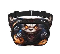 Phayah Sac banane avec motif monstre léger citrouille pour homme, femme, entraînement, voyage, course décontractée, randonnée, cyclisme