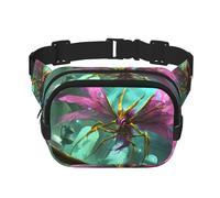 Phayah Sac banane avec sangle réglable pour homme et femme Motif monstre ailé Violet