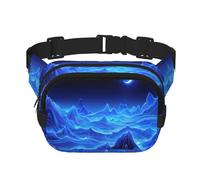 Phayah Sac banane Blue Moon Blue Mountain pour homme, femme, entraînement, voyage, course décontractée, randonnée, cyclisme