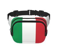 Phayah Sac banane drapeau de l'Italie pour homme et femme avec sangle réglable pour l'extérieur, l'entraînement, les voyages, la course à pied, la randonnée, le cyclisme