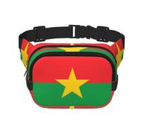 Phayah Sac banane drapeau du Burkina Faso pour homme et femme avec sangle réglable pour l'extérieur, l'entraînement, les voyages, la course à pied, la randonnée, le cyclisme
