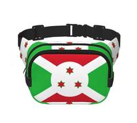 Phayah Sac banane drapeau du Burundi pour homme et femme avec sangle réglable pour l'extérieur, l'entraînement, les voyages, la course à pied, la randonnée, le cyclisme