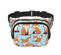 Phayah Sac banane Fox dans différentes poses, sac banane pour homme, femme, entraînement, voyage, course décontractée, randonnée, cyclisme