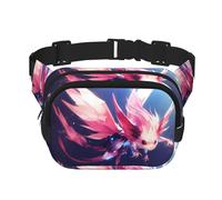 Phayah Sac banane hexagonal rose pour homme, femme, entraînement, voyage, course à pied, randonnée, cyclisme