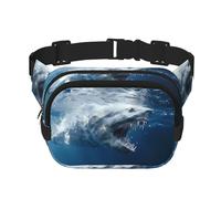 Phayah Sac banane motif requin océan pour homme et femme, sac banane pour voyage, randonnée, course à pied, sports de plein air