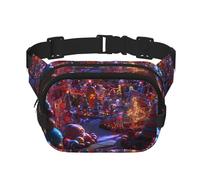 Phayah Sac banane pour homme et femme - Motif lumières chocolat - Pour voyage, randonnée, course à pied, sports de plein air