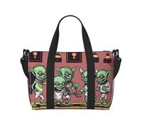 Phayah Sac de sport fourre-tout de voyage Gnome Show Sac de sport Sac de gym Sac de nuit pour femme, noir, One Size