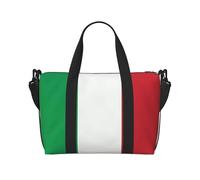 Phayah Sac de voyage à bandoulière avec drapeau de l'Italie, idéal pour l'école ou la nuit
