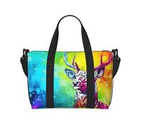 Phayah Sac de voyage à bandoulière coloré Sika Deer - Idéal pour l'école ou la nuit