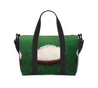 Phayah Sac de voyage à bandoulière en forme de ballon de rugby, blanc, idéal pour l'école ou la nuit