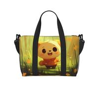 Phayah Sac de voyage à bandoulière motif ours de dessin animé, idéal pour l'école ou la nuit