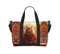 Phayah Sac de voyage Cité interdite et chats - Sac de sport fourre-tout pour femme, Noir , Taille unique