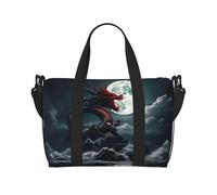 Phayah Sac de voyage Dragon On The Mountain Sac de voyage Sac à main Sac à main Bagage Bagage Sac de nuit Pliable Unisexe Voyage en avion Sac pour objets personnels