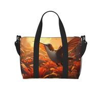 Phayah Sac de voyage en forme de colibri en forme de tulipe résistant à l'eau pour femme et fille, Noir , Taille unique