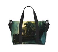 Phayah Sac de voyage Ocean Monster Bateau Sac à main Sac à main Bagage Bagage Sac de nuit Pliable Unisexe Avion Voyage Articles personnels Sac