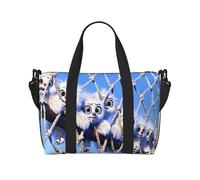 Phayah Sac de week-end en filet pour femme, sac de voyage, sac de week-end, sac de sport, sac fourre-tout à bandoulière