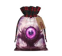 PHAYAH Sacs de Noël mystérieux avec cordon de serrage, motif œil géant, sacs cadeaux de Noël, sacs à bonbons, sacs à friandises, sacs de fête, petits sacs