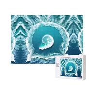 Phayah Sea of Love Puzzles 300 pièces pour puzzle en bois pour famille, amis, décoration murale, 15,7 x 27,9 cm