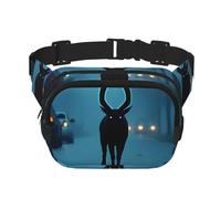 Phayah Shadow Deer Sac banane pour homme et femme avec sangle réglable pour l'extérieur, l'entraînement, les voyages, la course à pied, la randonnée, le cyclisme