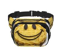 Phayah Smile On Face Sac banane pour homme et femme avec sangle réglable pour l'extérieur, l'entraînement, les voyages, la course à pied, la randonnée, le cyclisme