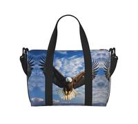Phayah Soaring Eagle Sac de voyage Sac de sport Sac de gym Sac à bandoulière Femme Noir Taille unique Noir Taglia Unica, Noir , Taille unique