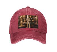 PHAYAH Soldier Toys Pattern Unisexe Adulte Chapeau de cowboy Full Coton Bord incurvé Casquette de baseball Sport Denim Chapeau de soleil Noir, Rouge, taille unique