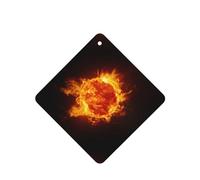 Phayah Sun Fireball Lot de 6 désodorisants carrés à suspendre pour voiture Parfum lavande