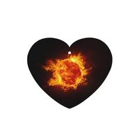 Phayah Sun Fireball Lot de 6 désodorisants pour voiture Parfum lavande en forme de cœur à suspendre Carte parfumée à suspendre pour tiroir de placard