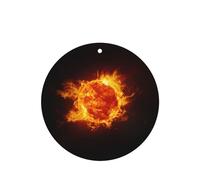 Phayah Sun Fireball Lot de 6 désodorisants ronds pour voiture Parfum lavande
