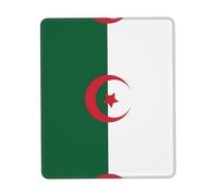 PHAYAH Tapis de souris motif drapeau de l'Algérie avec coutures anti-effilochage avec base en caoutchouc antidérapant, tapis de souris de jeu pour ordinateur portable, bureau et maison 7,9 x 24,1 cm