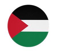 PHAYAH Tapis de souris rond avec motif drapeau de l'État de Palestine pour bureau sans fil pour ordinateur portable, ordinateur de jeu, voyage, travail, fournitures de bureau 20 x 20 cm