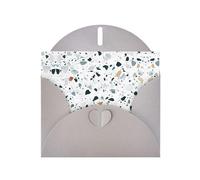 PHAYAH Terrazzo Lot de 10 cartes de vœux vierges avec enveloppes grises pour Noël, anniversaire de mariage et invitations de fête Motif marbre pastel