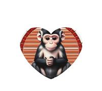 Phayah The Silent Monkey Lot de 6 désodorisants pour voiture Parfum lavande en forme de cœur