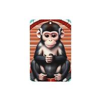 Phayah The Silent Monkey Lot de 6 désodorisants rectangulaires à suspendre pour voiture Parfum lavande