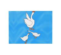 PHAYAH Toile murale à thème maison d'oie blanche pour salon, chambre à coucher, bureau