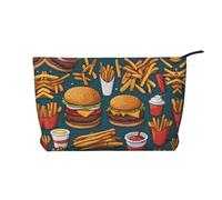 PHAYAH Trousse de toilette portable de grande capacité en velours côtelé avec fermeture éclair, Beaucoup de plats savoureux, Taille unique