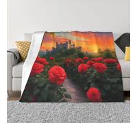 PHAYAH Un beau motif château couverture climatisation pour canapé, lit, chaise, chambre à coucher, cadeau de voyage, salon 101,6 x 76,2 cm