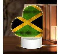 Phayah Vieux drapeau jamaïcain motif 3D lampe LED lampe USB réglable 3 modes base spectacle stand pour Noël salle restaurant bar boutique