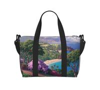 Phayah Watching The Sea Sac de sport de voyage pour femme et fille Résistant à l'eau, Noir , Taille unique