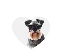 Phayah Well-Behaved Schnauzer Lot de 4 désodorisants de voiture Parfum lavande en forme de cœur à suspendre Carte parfumée à suspendre pour placard de voiture
