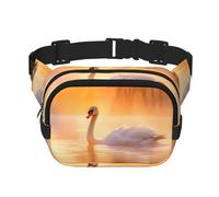 Phayah White Swan on Lake Sac banane avec sangle réglable pour activités en plein air, voyage, course décontractée, randonnée, cyclisme
