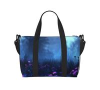 Phayah Wildflowers In The Night Field Sac fourre-tout pour femme, sac de voyage, sac de week-end, sac de sport, sac fourre-tout à bandoulière