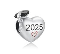 PHCLASY Hertz Graduation Cap Diplôme Charms Pendentif Breloque Compatible Pour Bracelets 2025 Graduation Cadeaux Pour les Femmes