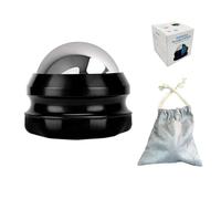 PHCOMRICH Balle de massage manuelle - Rouleau de massage à froid et chaud - Soulage les muscles douloureux - Améliore la circulation sanguine - Noir - Inoxydable - 7,5 x 7 x 7 cm - Imperméable