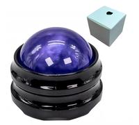 PHCOMRICH Boule de massage manuelle - Appareil de massage et de thérapie pour douleurs musculaires, massage corporel, tissus profonds, raideurs, douleurs articulaires, soulagement du stress (violet)