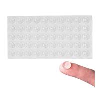 PHCOZY 50 Pcs tampons élastiques Transparents Ronds Diamètre: 20mm Épaisseur: 2mm en Caoutchouc Auto adhésifs Amortisseurs de Protection en Silicone