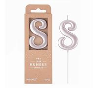 PHD CAKE Bougies d'anniversaire élégantes en or rose de 7,9 cm, 8 chiffres, bougies de gâteau pour célébration de fête