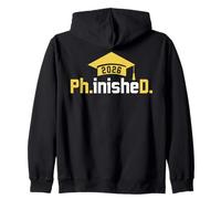 PhD Finished Ph.inisheD Funny Class of 2026 Phd Graduation Sweat à Capuche